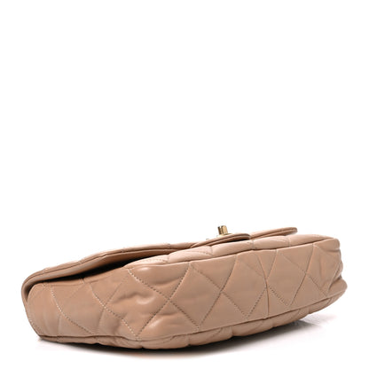 Chanel Lambskin Quilted Large CC Funky Town Flap Beige 4 of 10