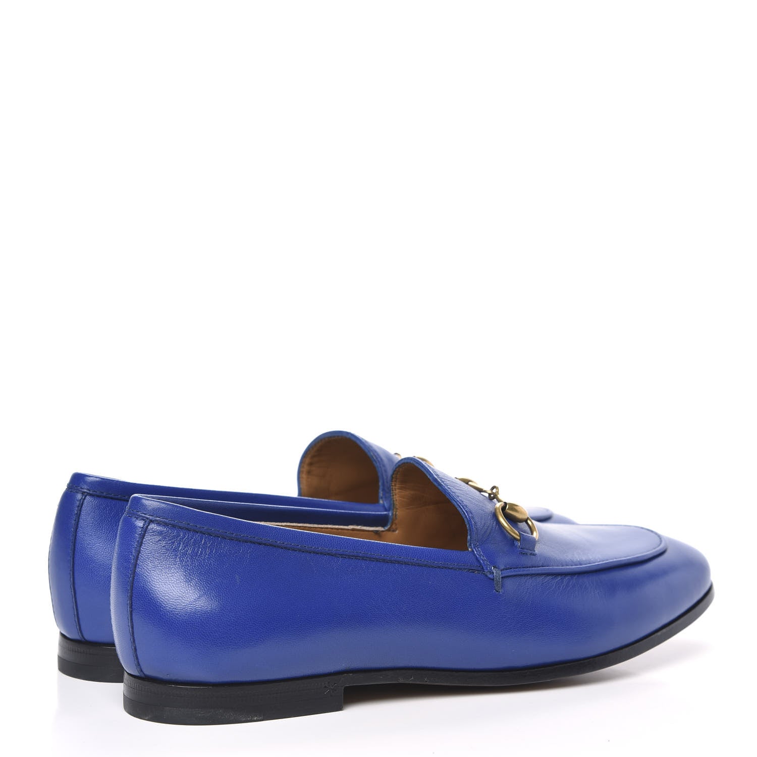 Gucci Malaga Kid Womens Jordaan Loafers 36 Electric Blue 4 of 11