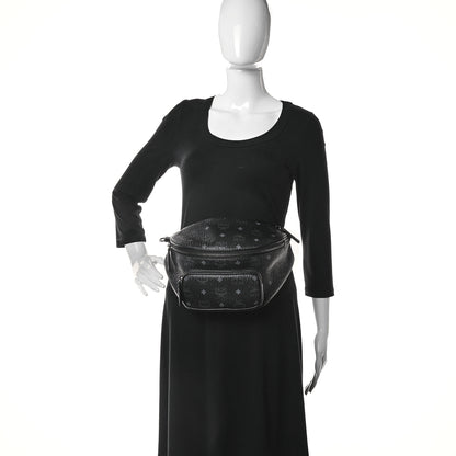 MCM Visetos Medium Belt Bag Black 2 of 10