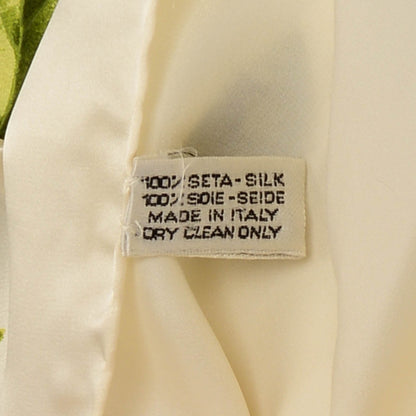 Chanel Silk Camellia Flower Scarf White 5 of 5