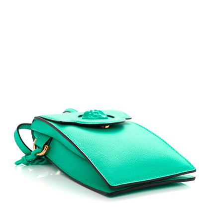 Versace Calfskin La Medusa Chain Crossbody Phone Pouch Turquoise 4 of 9