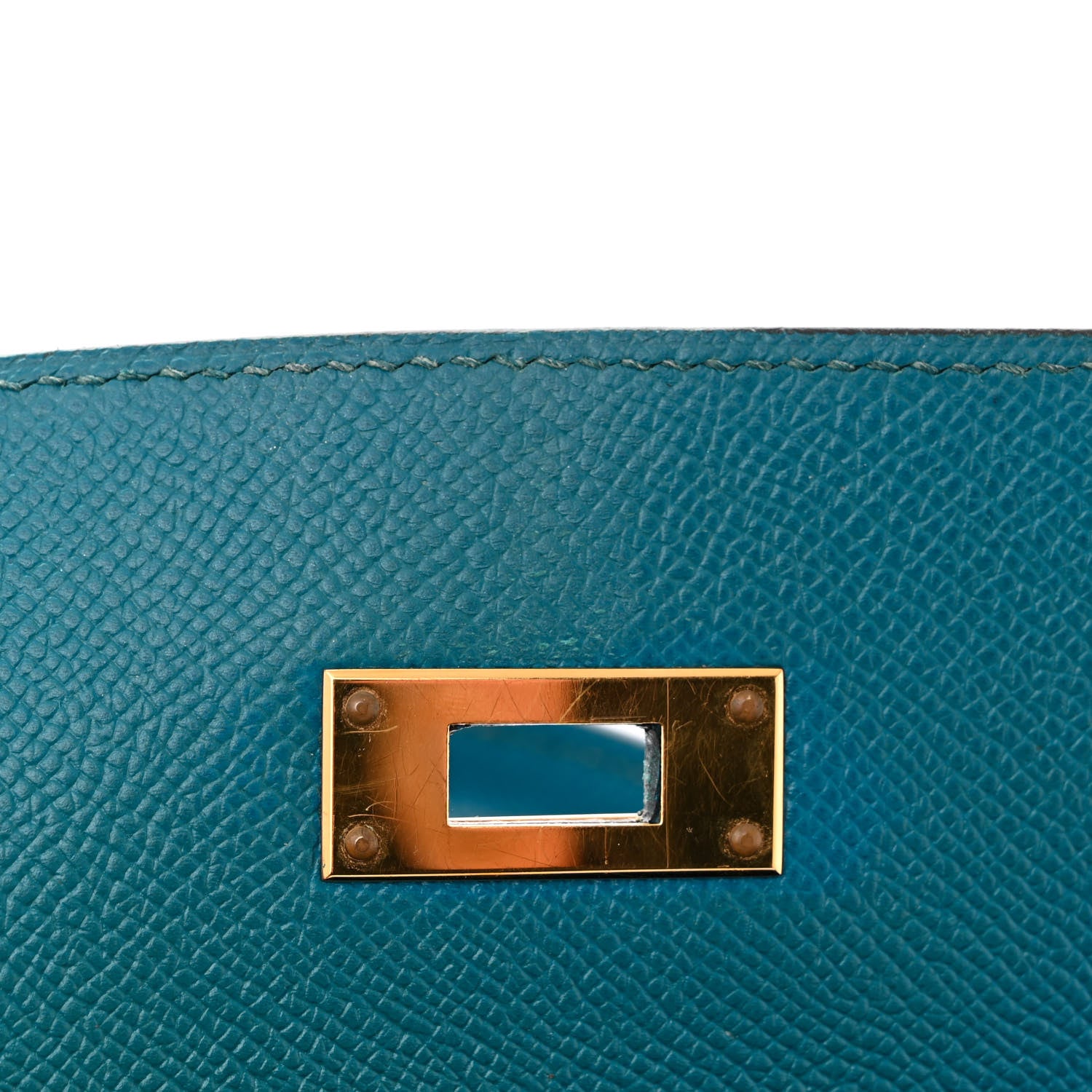 Hermes Epsom Kelly Sellier 32 Bleu Izmir 12 of 16