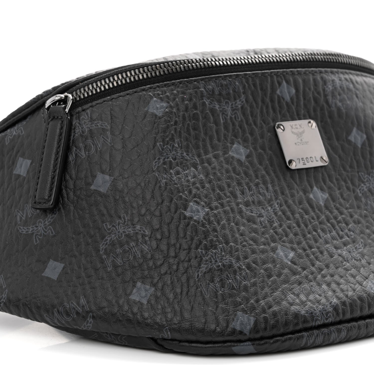 MCM Visetos Stark Belt Bag Black 9 of 11