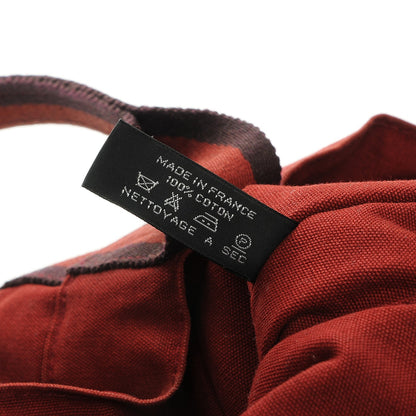 Hermes Canvas Fourre Tout MM Rouge 7 of 11