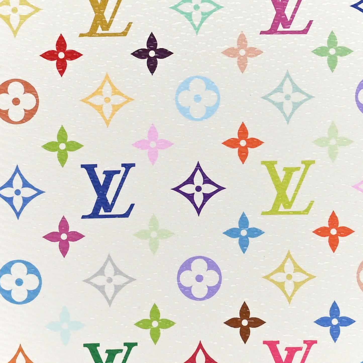 LV X TM Monogram Multicolor Passport Cover White