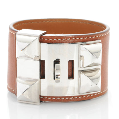 Hermes Barenia Collier de Chien CDC Bracelet Fauve 3 of 7