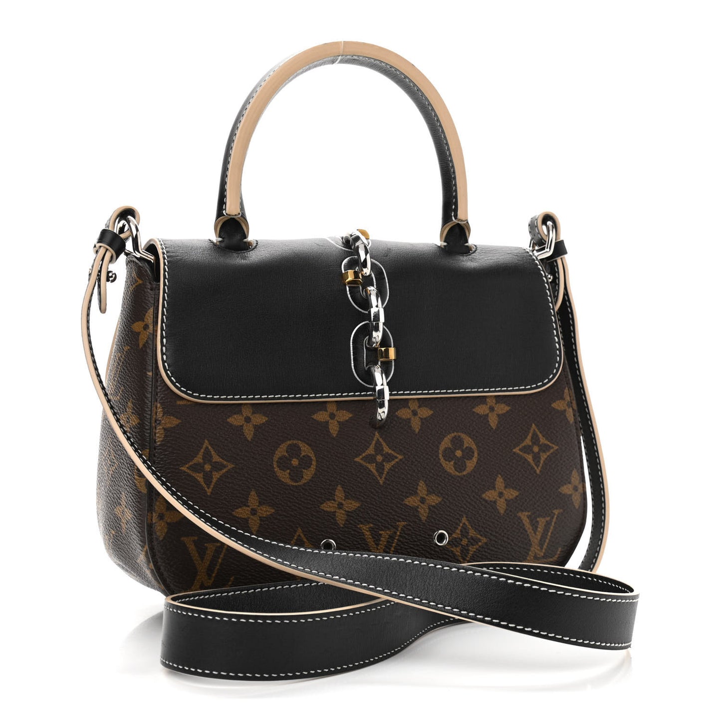 Calfskin Monogram Chain It Bag PM Black