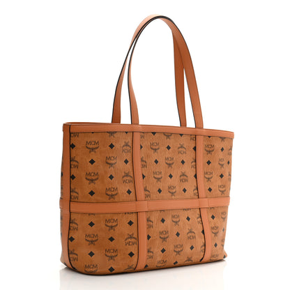MCM Visetos Nappa Medium Aren Tote Cognac 3 of 11