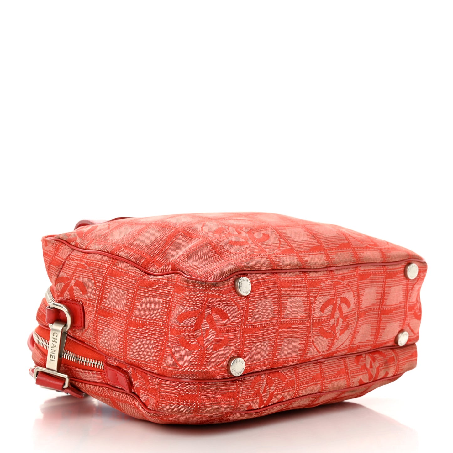 Nylon Small Travel Tote Red