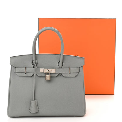 Hermes Togo Birkin 30 Gris Mouette 11 of 11