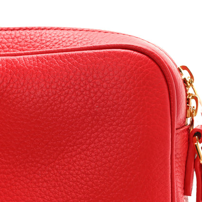 Burberry Grained Calfskin Small Camera Bag Red 9 of 10