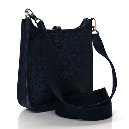 Hermes Taurillon Clemence Amazone Evelyne TPM Bleu Nuit Bleu Indigo 3 of 9