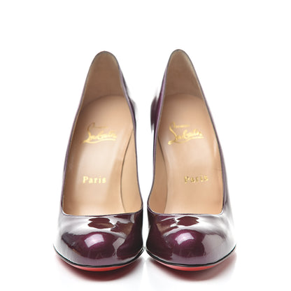 Christian Louboutin Patent Metal Simple 100 Pumps 36 Amethysts 2 of 9