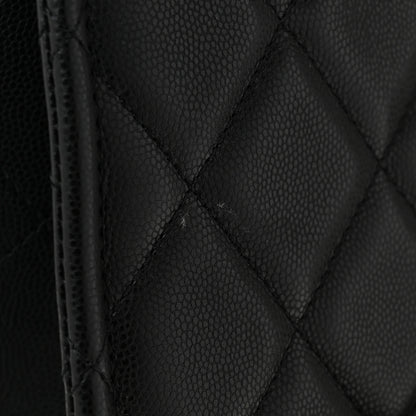 Chanel Caviar Quilted Sweet Vertical Shopping Tote Black 11 of 12