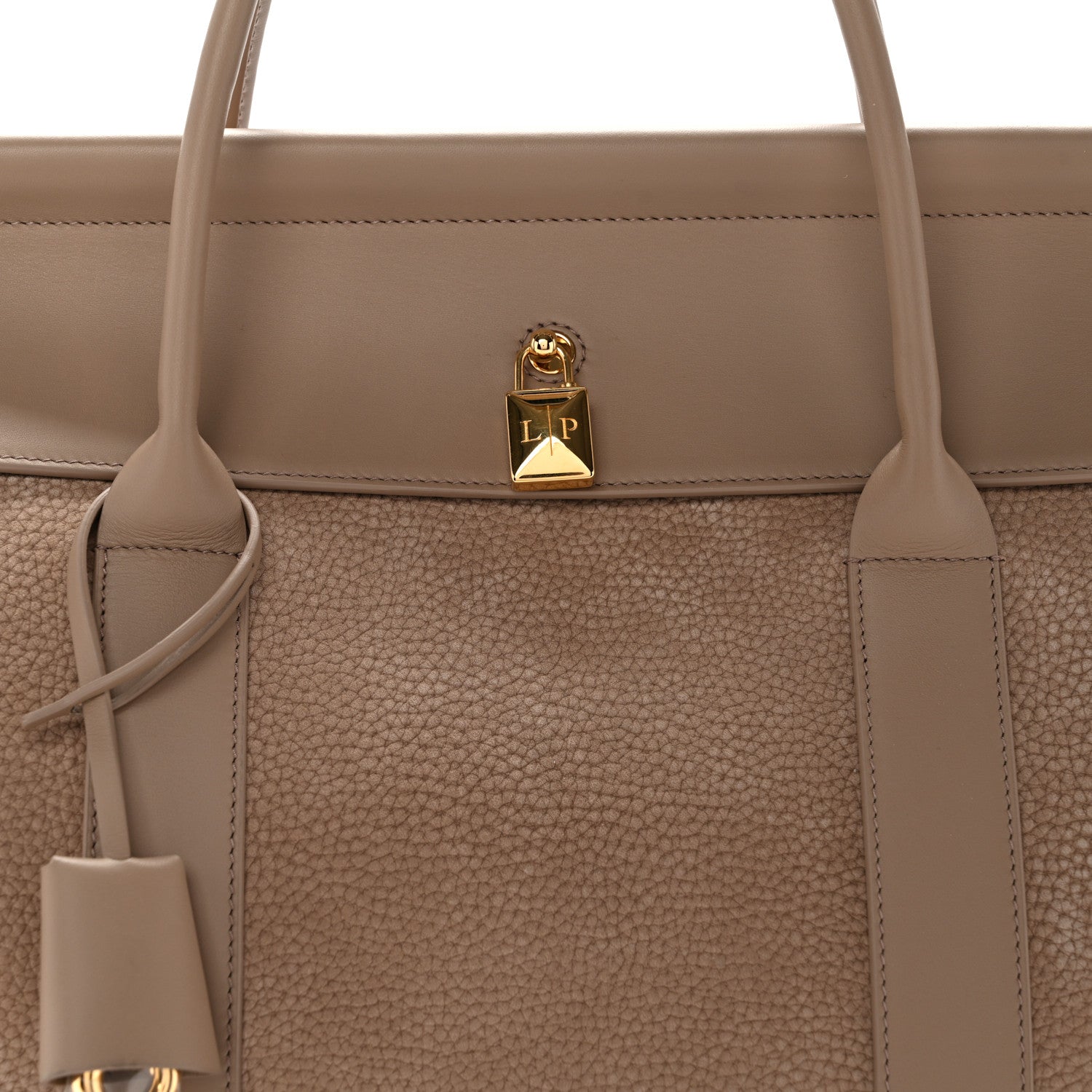 Loro Piana Grained Nubuck L32 Loom Bag Fossil 8 of 13
