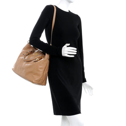 Prada Soft Calf Satchel Bag Caramel 2 of 11