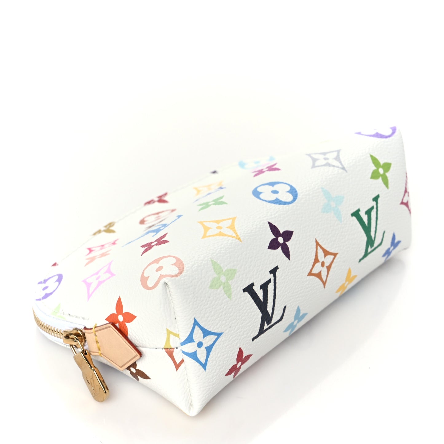 LV x TM Monogram Multicolor Cosmetic Pouch PM White