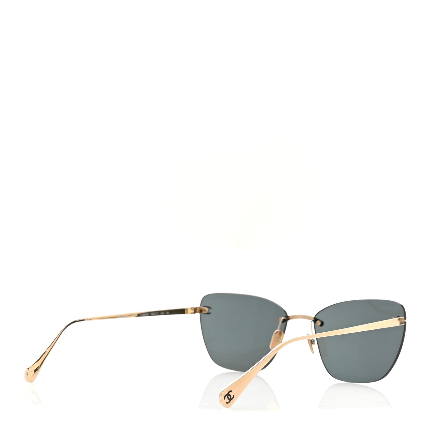 Titanium Cat Eye CC Sunglasses 4286-T Gris Clair