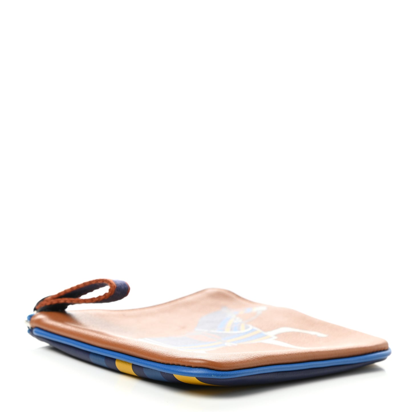 Swift Couverture Nouvelle Carre Pocket Pouch Gold Bleu Encre