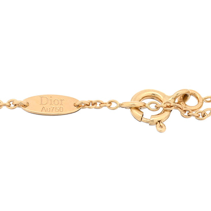 Christian Dior 18K Yellow Gold Diamond Mother of Pearl Rose Des Vents Bracelet 3 of 3