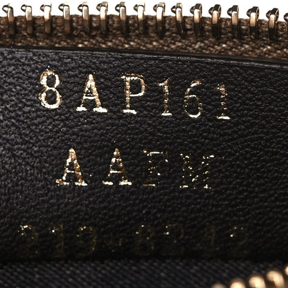 Fendi Vitello Soft F is Fendi Bi-Color FF 1974 Embossed Key Case Pouch Maya Black 7 of 7