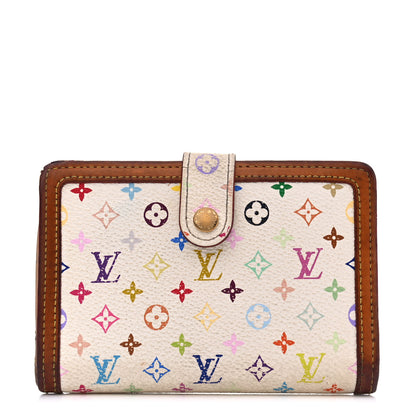 Louis Vuitton Monogram Multicolor French Purse Wallet White 1 of 17