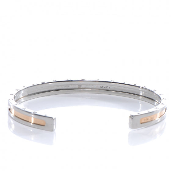 Bulgari BVLGARI 18k Yellow Gold and Steel B.Zero1 Cuff Medium 5 of 5