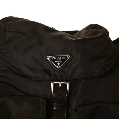 Prada Nylon Vela Medium Backpack Dark Brown 7 of 15