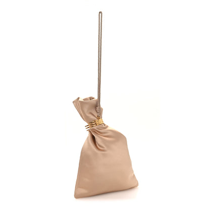 Saint Laurent Satin Evening Pouch Nude Baby Nude 3 of 11