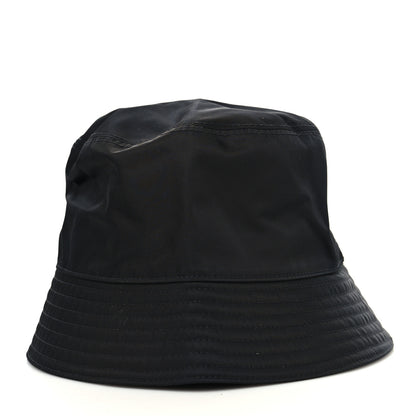 Prada Re-Nylon Metal Triangle Logo Womens Bucket Hat S Black 4 of 7
