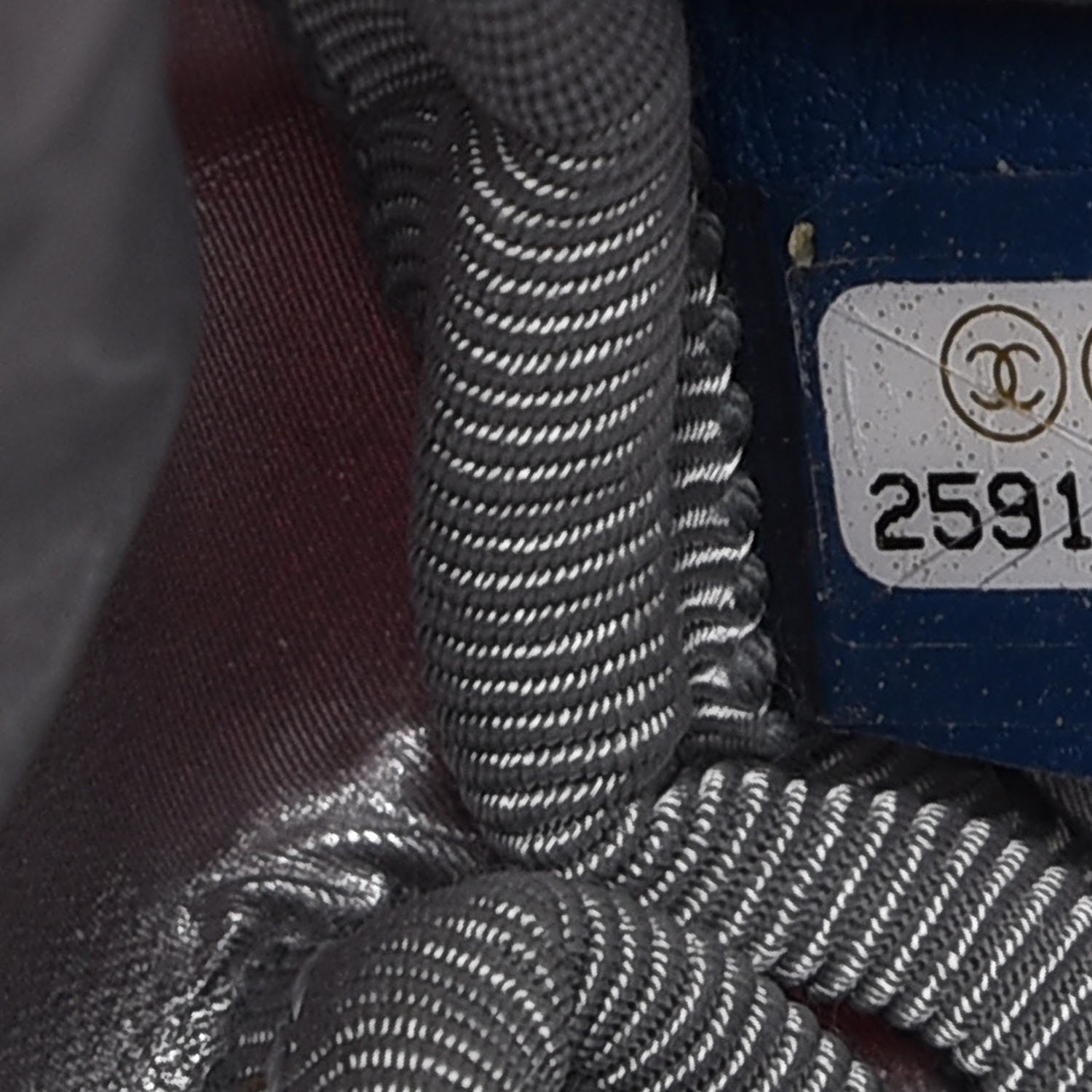 Chanel Nylon Embossed Doudoune Backpack Blue White Red 7 of 8