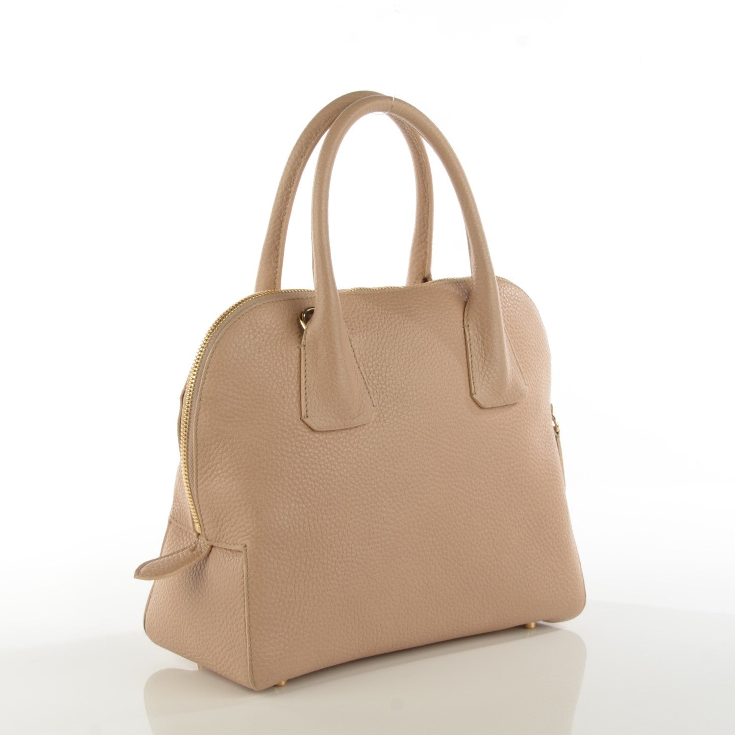 Burberry London Grainy Calfskin Small Greenwood Bowling Bag Light Nude 3 of 7