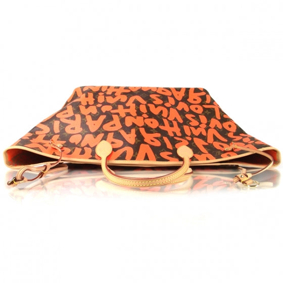Louis Vuitton Monogram Graffiti Neverfull GM Orange 5 of 8