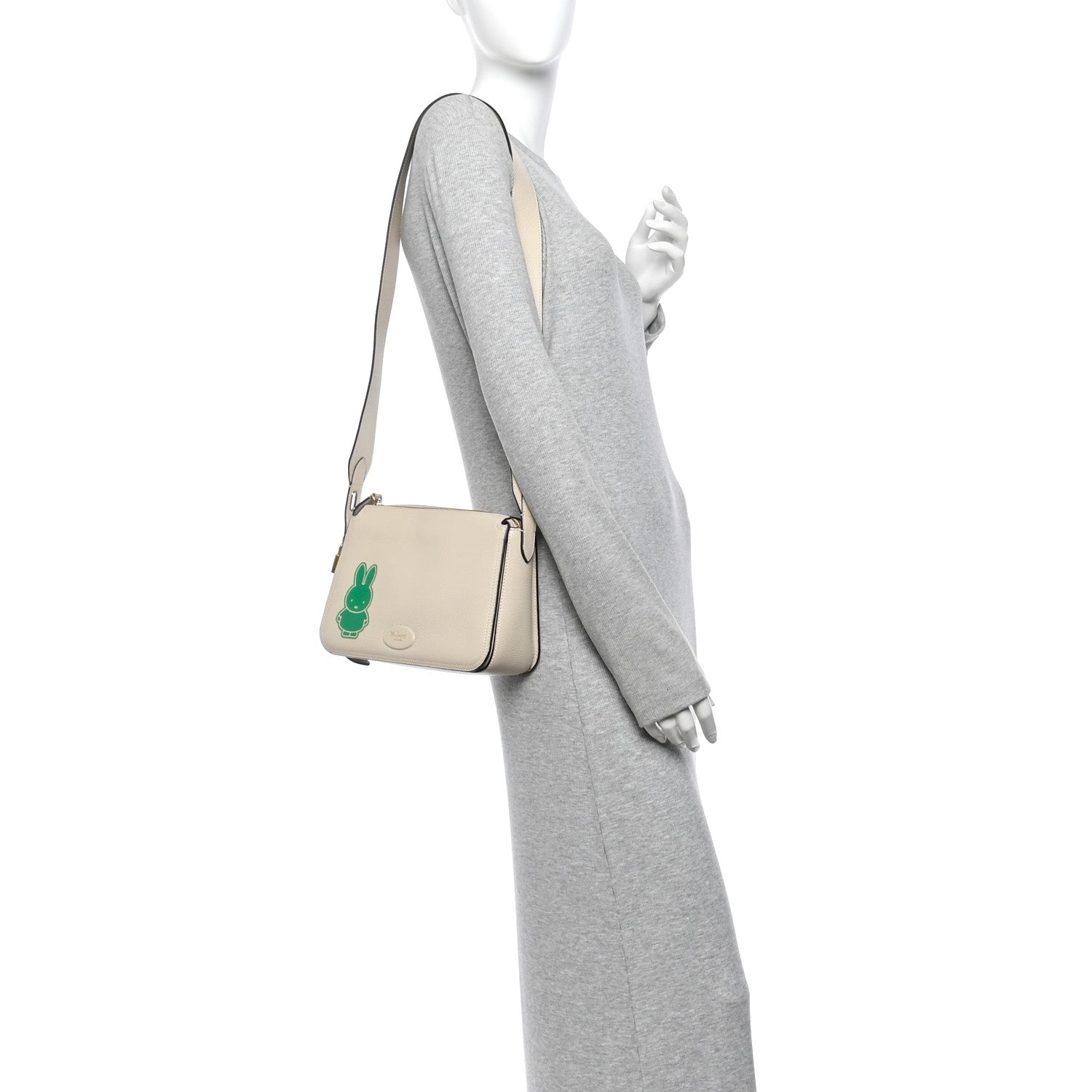 Mulberry X MIFFY Small Classic Grain Billie Crossbody Bag Chalk 2 of 11
