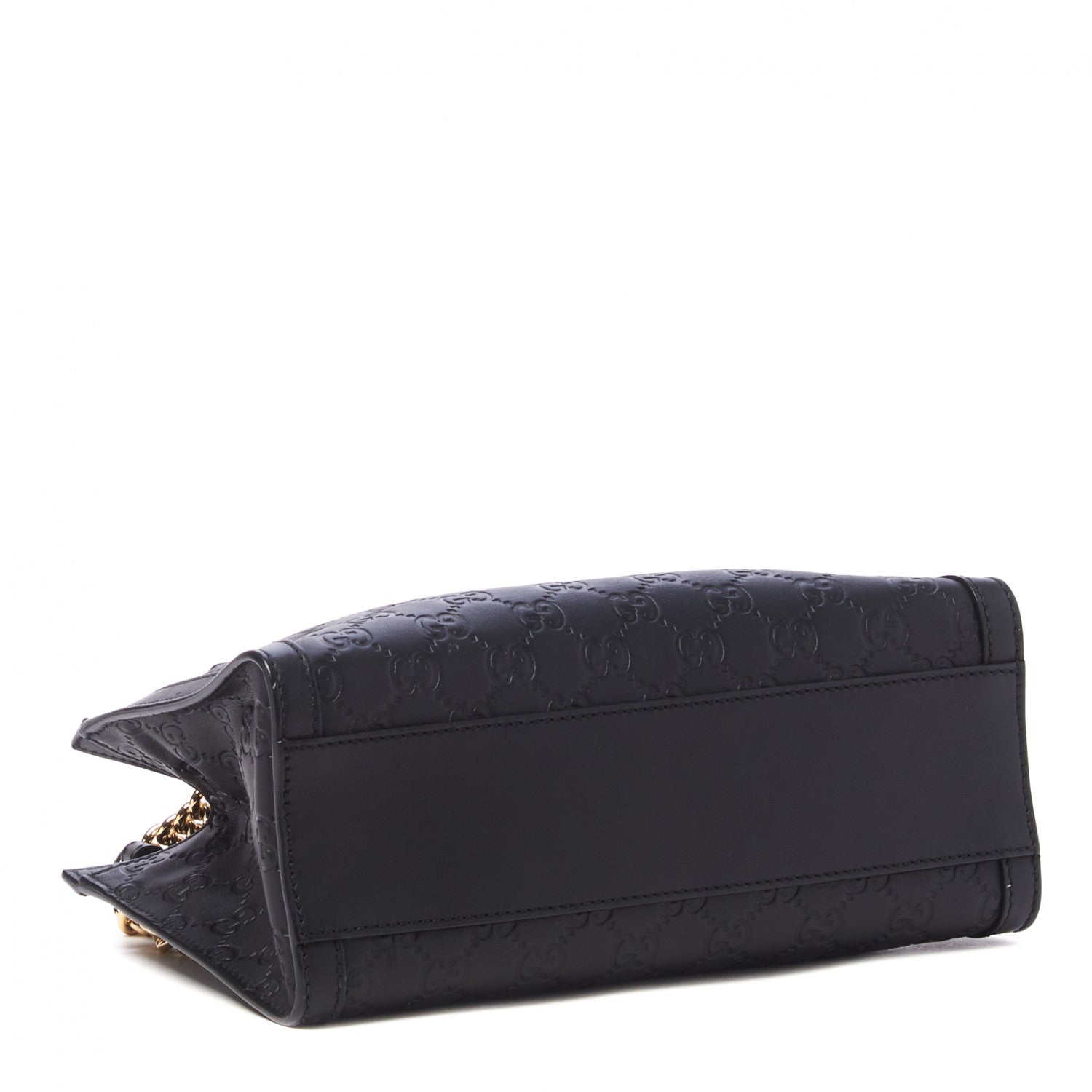 Gucci Guccissima Small Padlock Tote Black 4 of 10