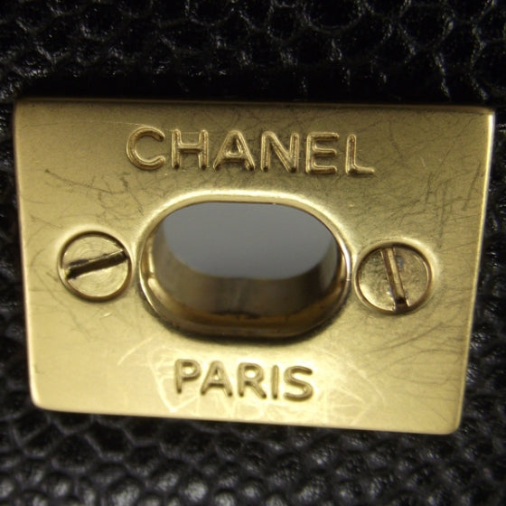 Chanel Caviar Chain Satchel Black 8 of 12