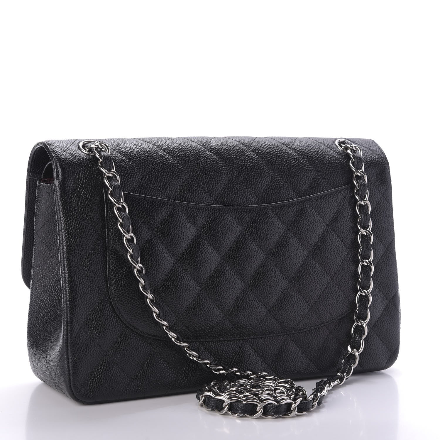Chanel Caviar Quilted Jumbo Double Flap Black 3 of 10