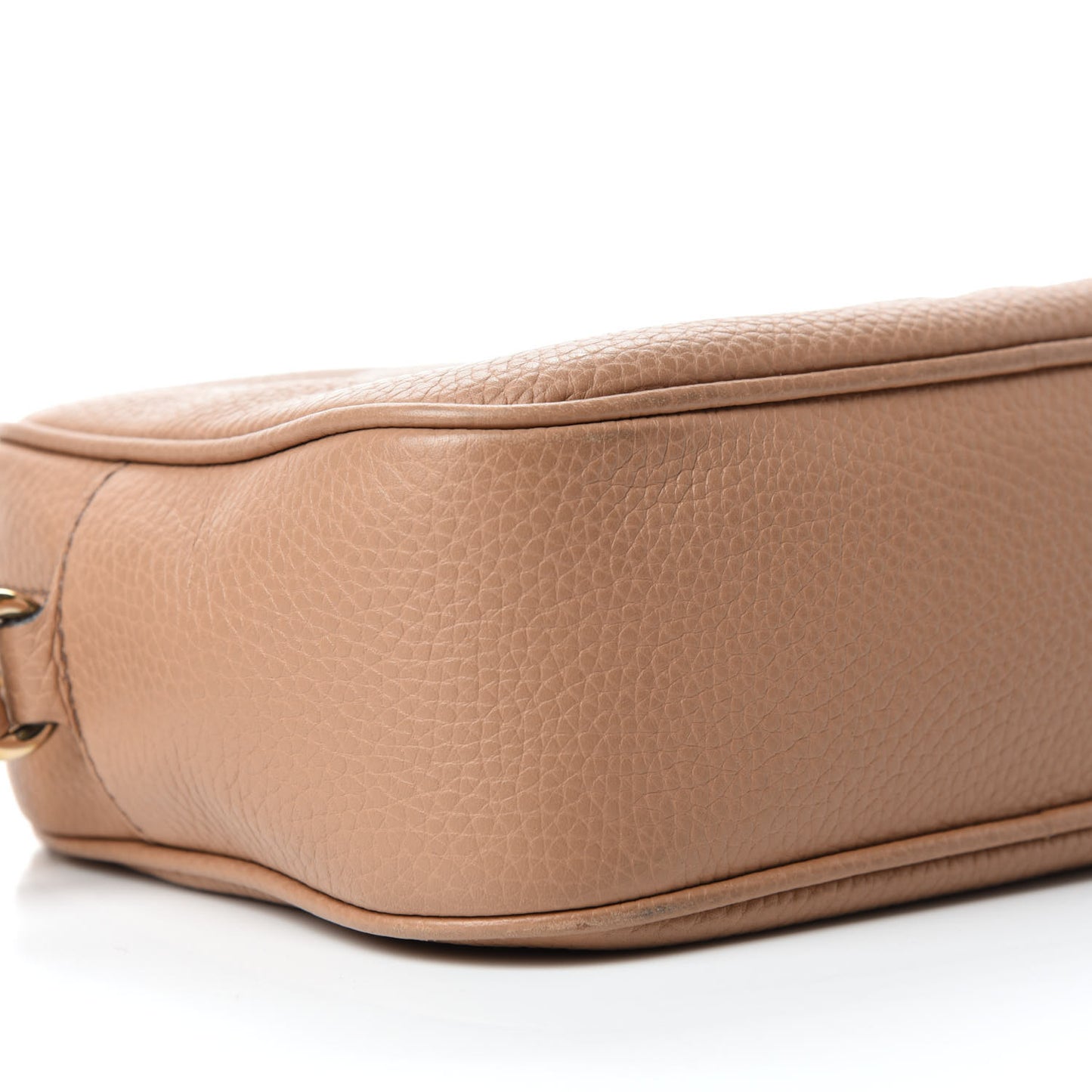 Pebbled Calfskin Small Soho Disco Bag Camelia