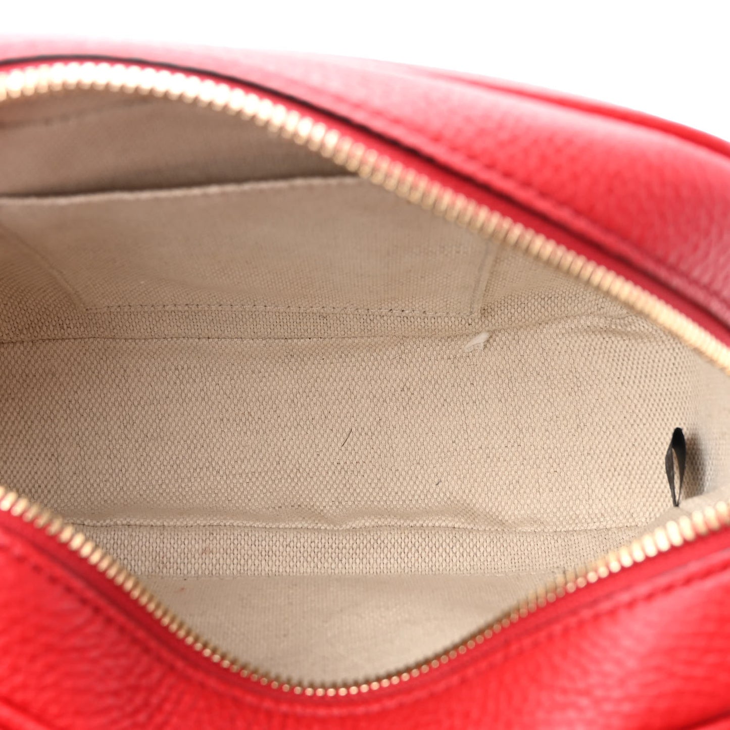 Pebbled Calfskin Small Soho Disco Bag Tabasco Red