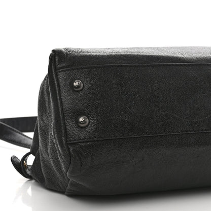 Fendi Goatskin Zucca Medium Peekaboo Iconic Satchel Black Tobacco 10 of 14