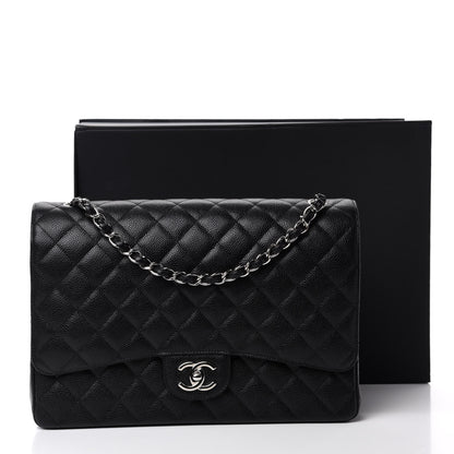 Chanel Caviar Quilted Maxi Double Flap Black 11 of 11