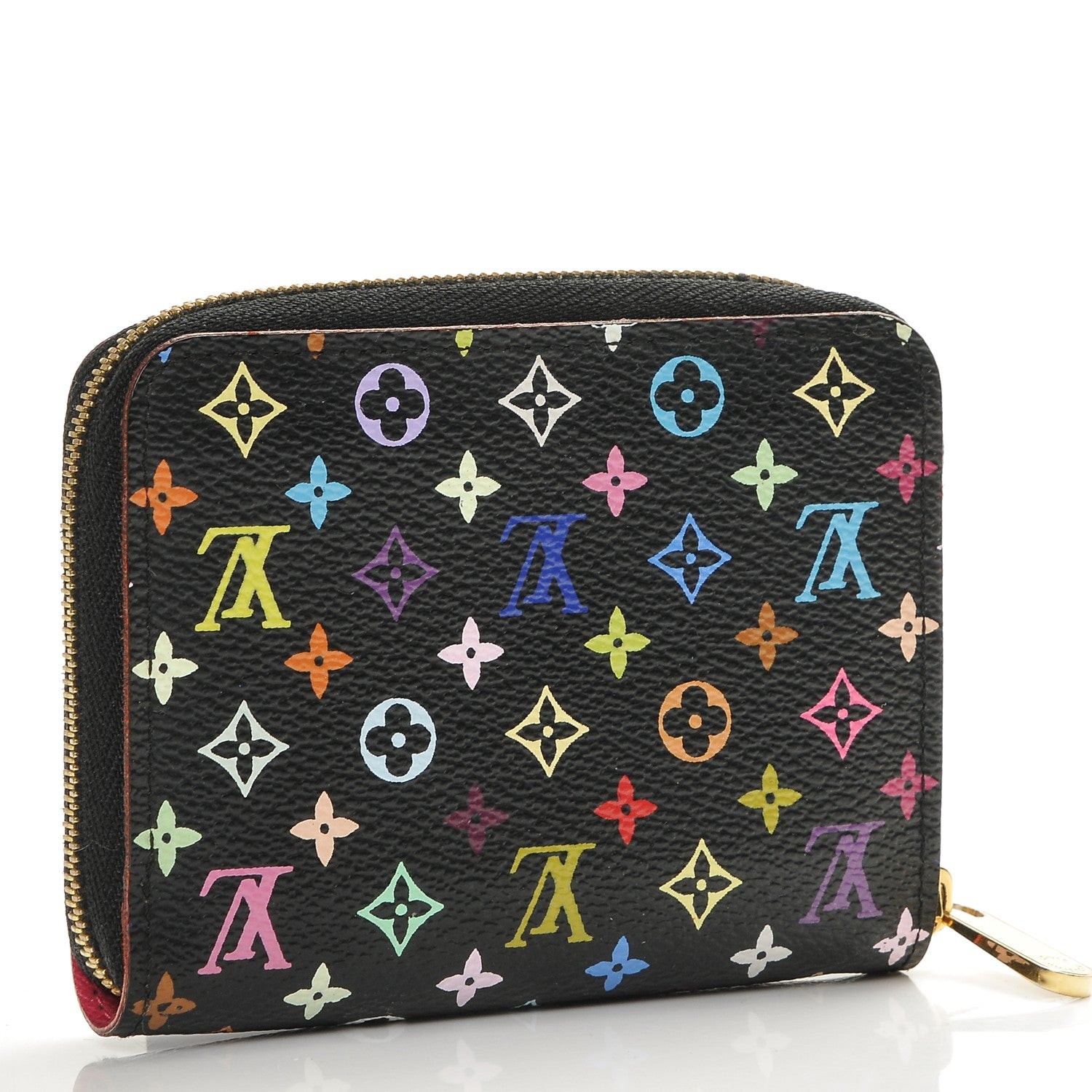 Louis Vuitton Monogram Multicolor Zippy Coin Purse Black Grenade 3 of 7