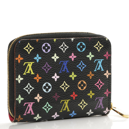 Louis Vuitton Monogram Multicolor Zippy Coin Purse Black Grenade 3 of 7