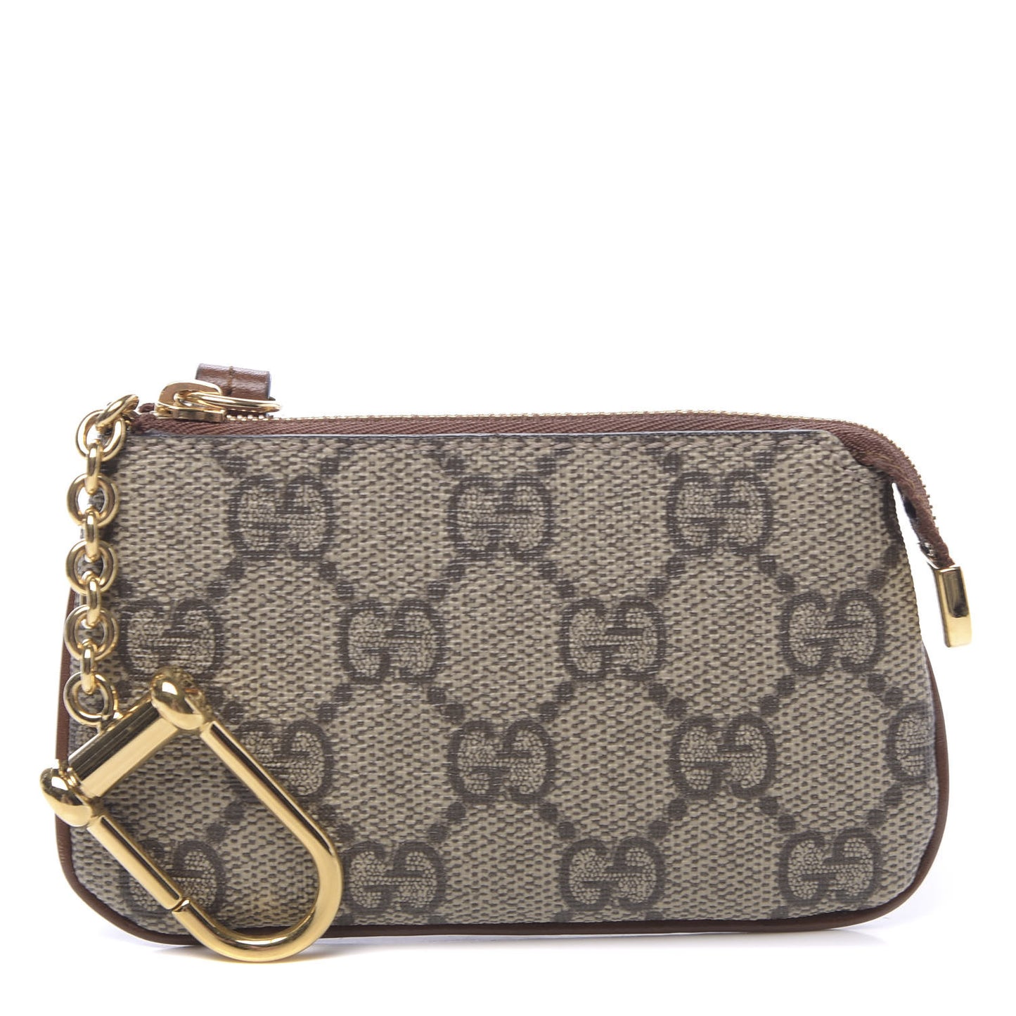 GG Supreme Monogram Key Case Brown