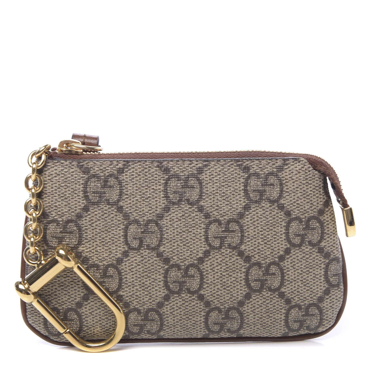 Gucci GG Supreme Monogram Key Case Brown 1 of 8