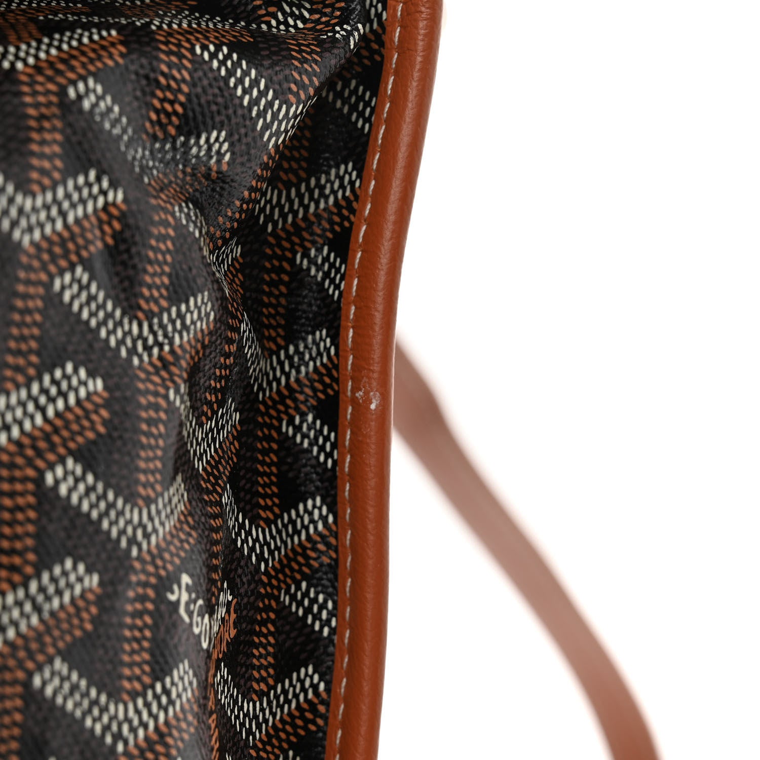 Goyard Goyardine Saint Leger Soft Briefcase Backpack Black Gold 18 of 19