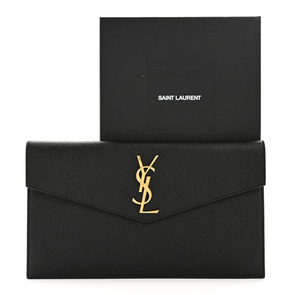 Saint Laurent Grain De Poudre Uptown Pouch Black 8 of 8