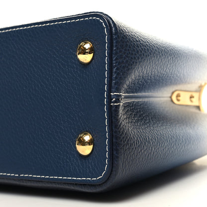 Louis Vuitton Taurillon Capucines BB Blue Marine 10 of 12