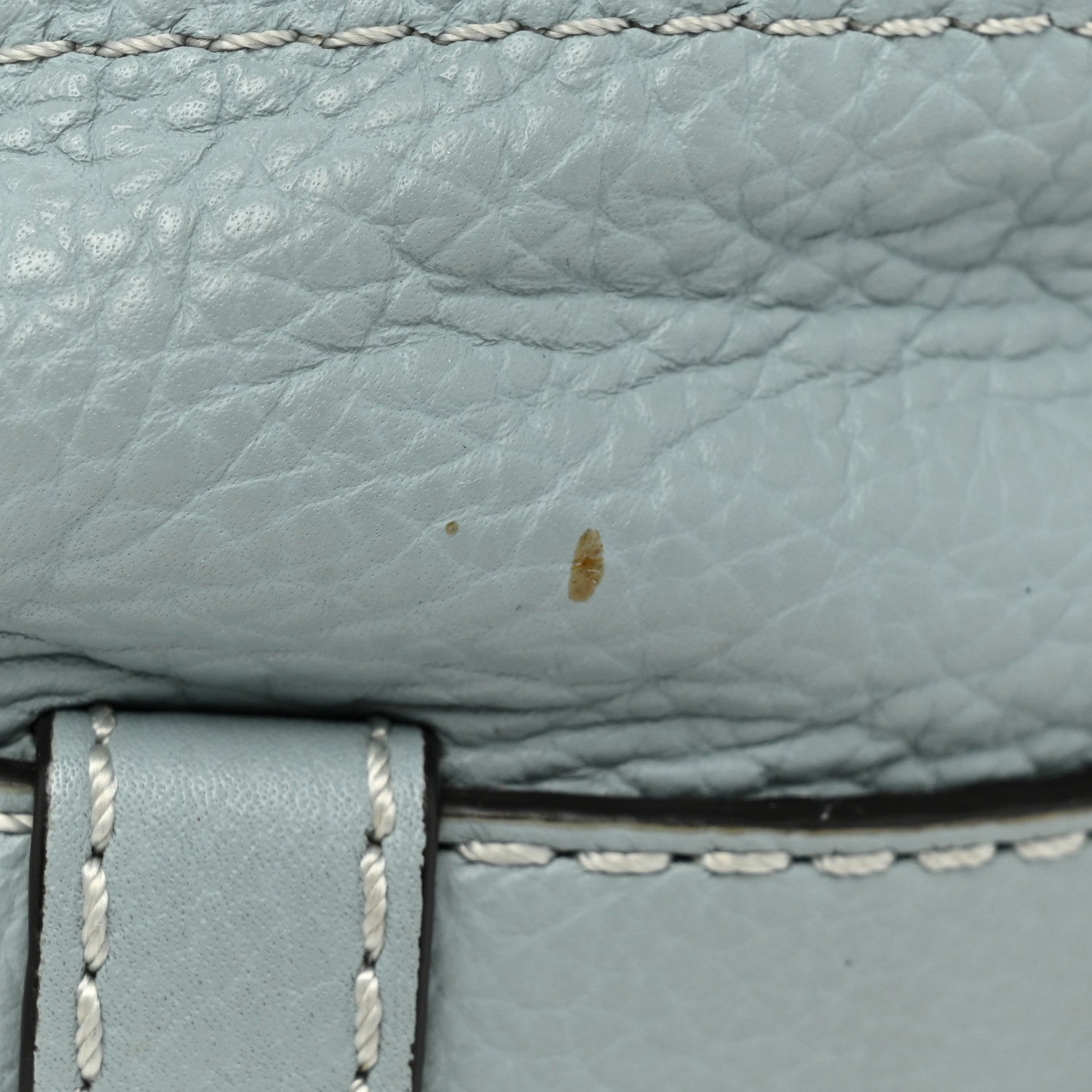 Chloe Calfskin Mini Marcie Round Crossbody Bag Faded Blue 9 of 12