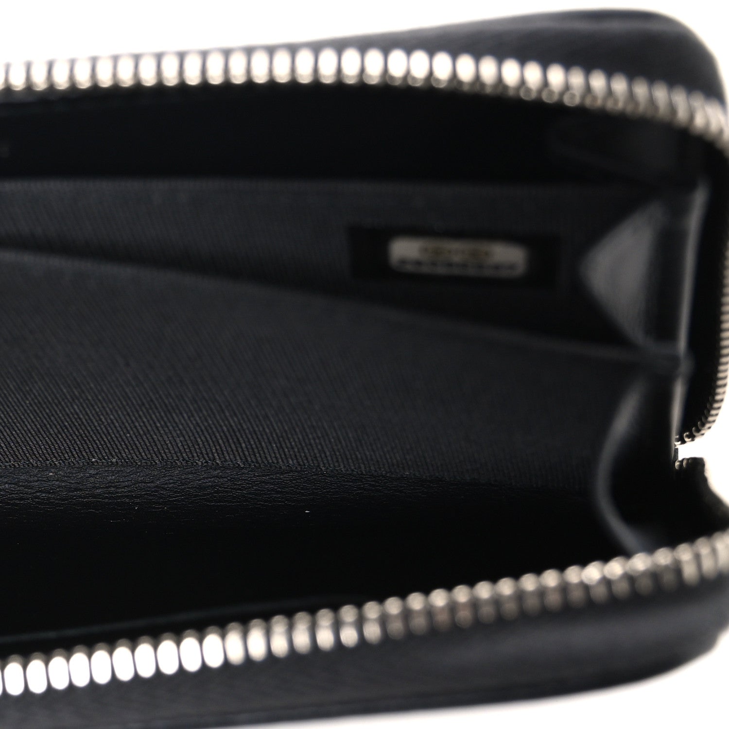 Chanel Lambskin Studded Small Timeless CC Zip Around Wallet Black 5 of 8